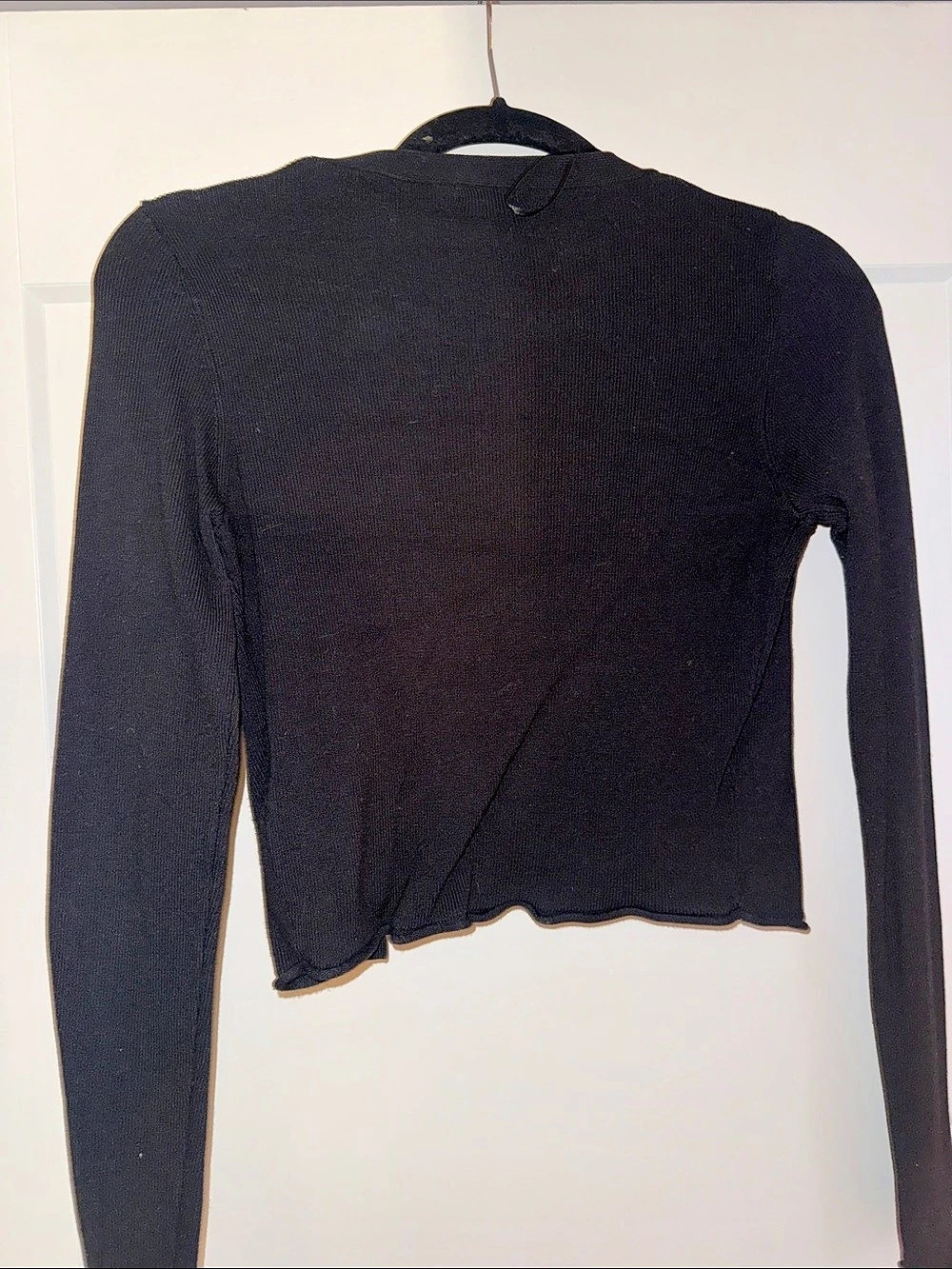 Garage Ribbed Button-Front Cardigan - Picture 2 of 3